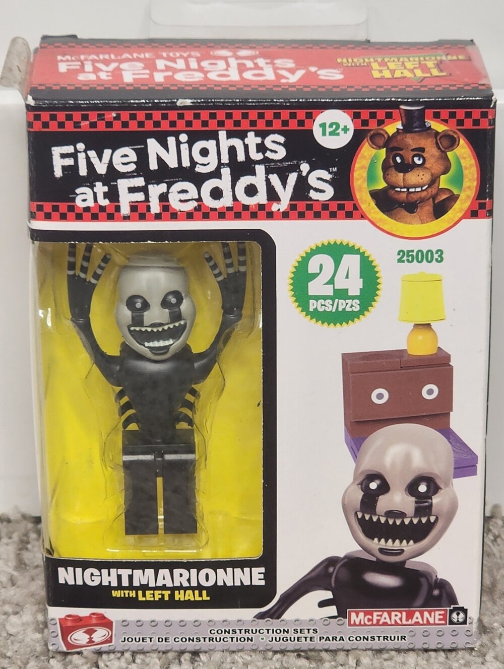 New McFarlane Five Nights At Freddy's Nightmarionne 24 Piece Construction Set